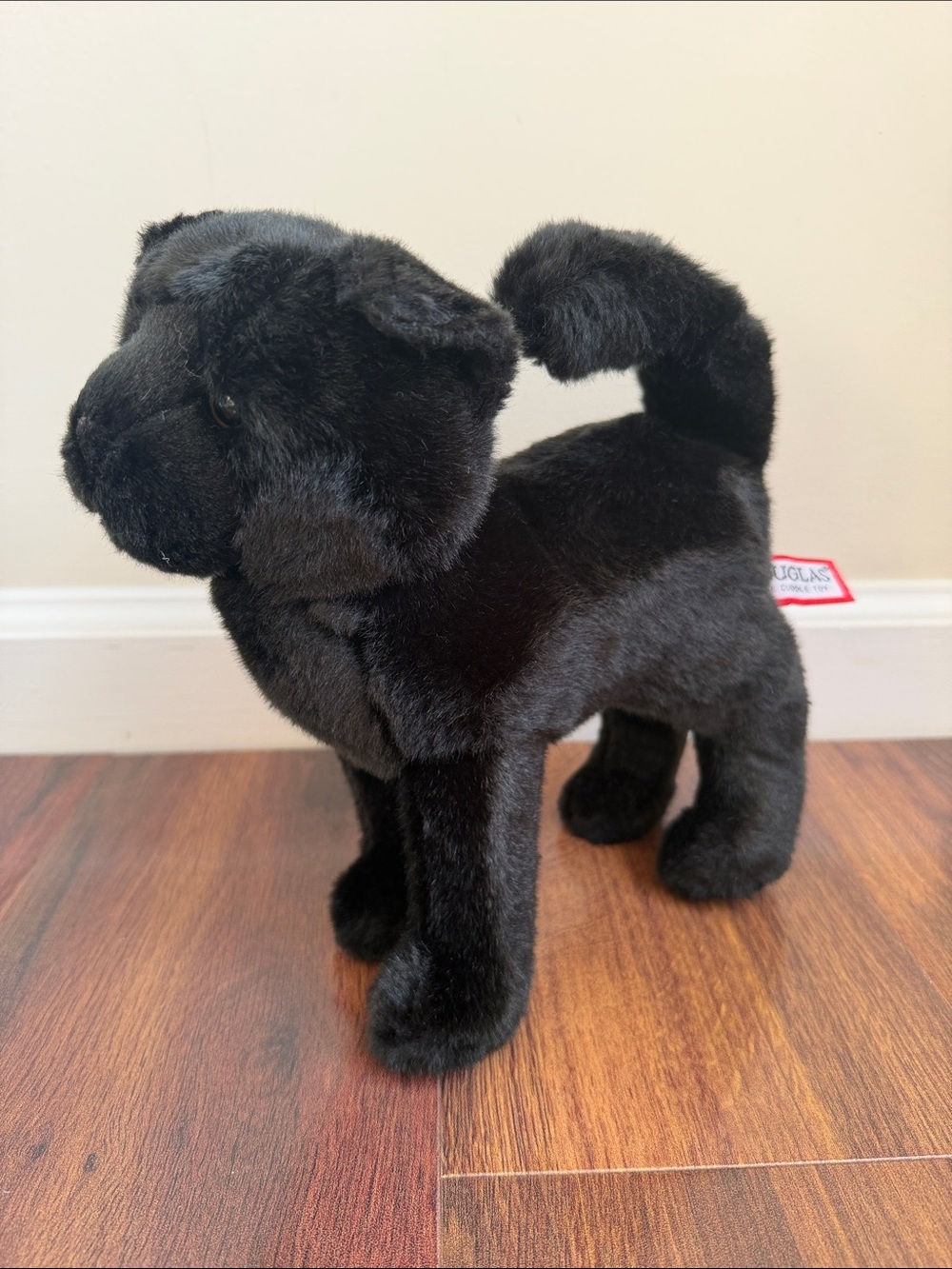 Douglas Standing Black Cat Plush 10”